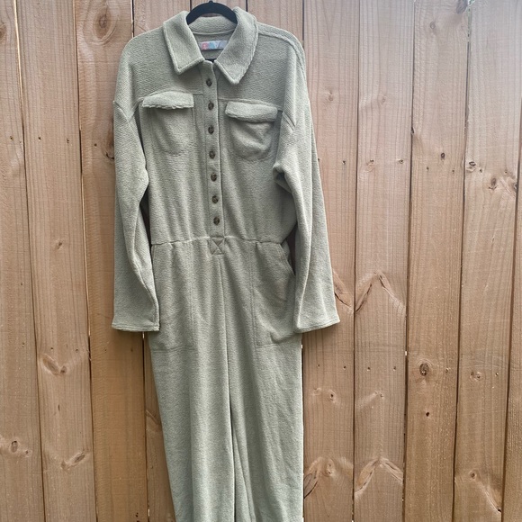 FREE PEOPLE FP BEACH RIDE OR DIE JUMPER JUMPSUIT L - Picture 4 of 16